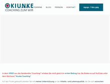 Tablet Screenshot of kiunke-coaching.de